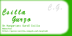csilla gurzo business card